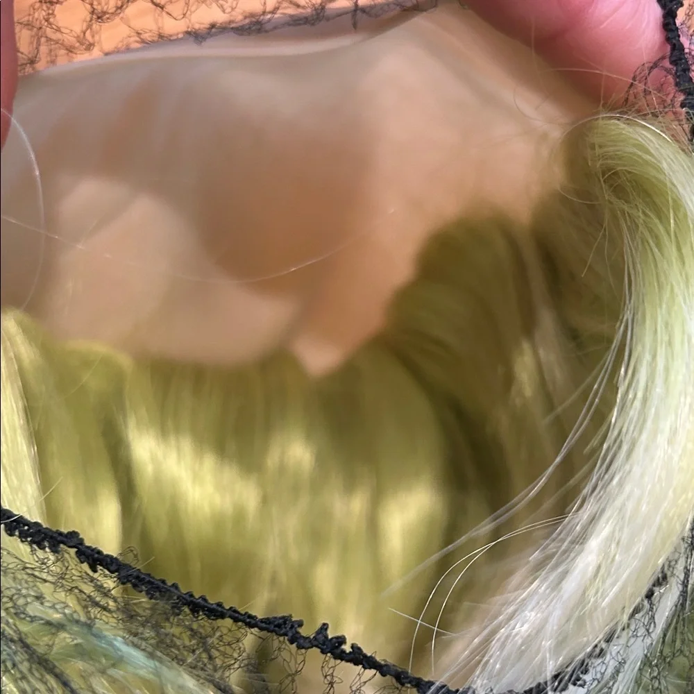 Beetlejuice Wig hair Green Cosplay Costume Prop Green and white new